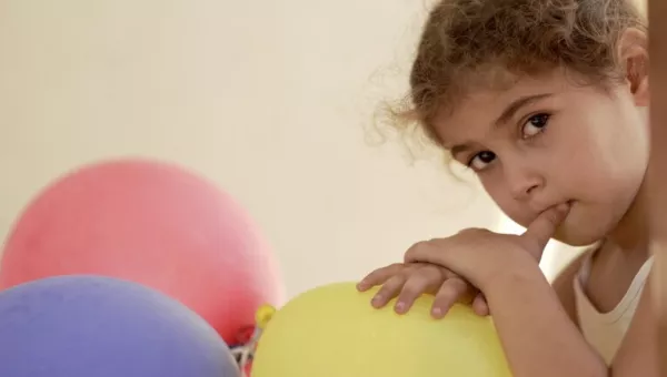 A young girl at a child friendly space at the refugee reception centre.