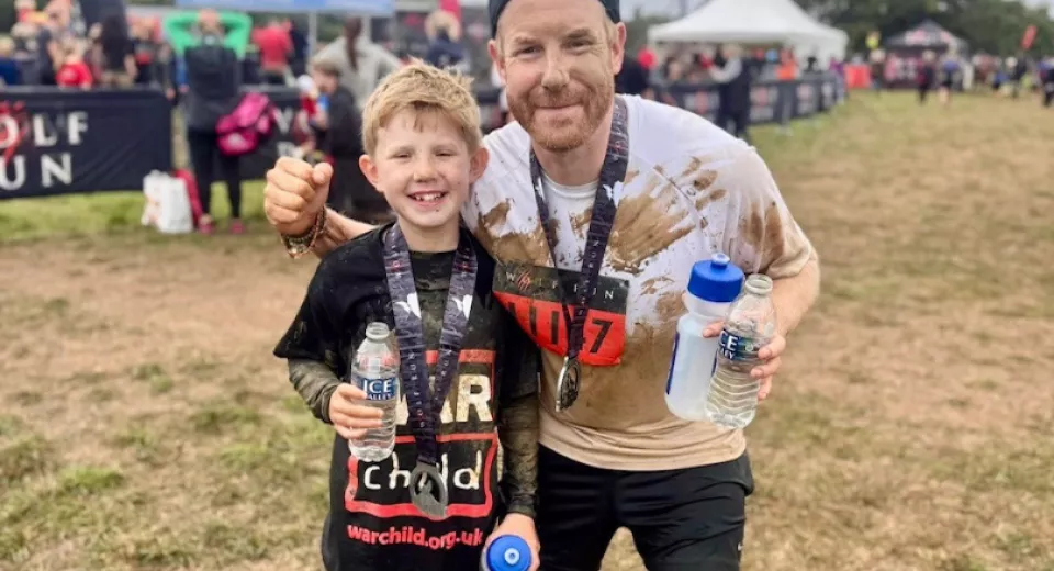 Henry after completing the Wolf Run