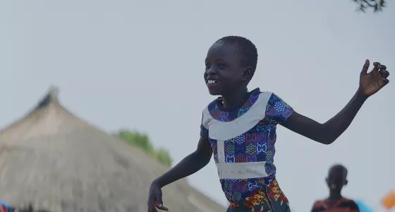 Adit skipping rope South Sudan DRA TeamUP