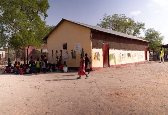  A child friendly space in South Sudan. 